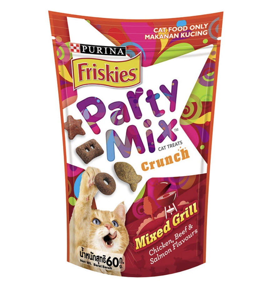 Party Mix (ปาร์ตี้มิกซ์) ขนมแมวเคี้ยวกรุบ